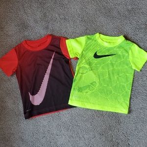 2 Toddler Nike Dri-Fit Shirts